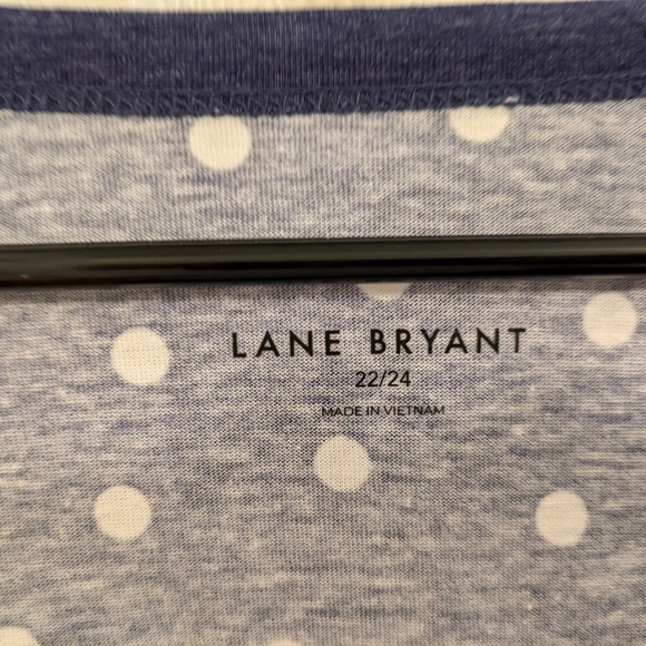 New with tags! Purple tee with white polka dots, size 22/24 - Picture 3 of 13